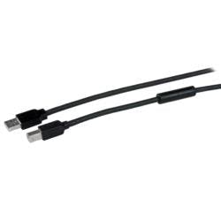 USBケーブル/A-B/15m/USB 2.0/480Mbps/オス・オス/ブラック パソコン・周辺機器 USBケーブル/A-B/15m/USB 2.0/480Mbps/オス・オス/ブラック パソコン・周辺機器