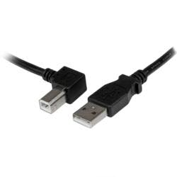USBケーブル/A-B/1m/USB 2.0/480Mbps/左L型/オス・オス/BK パソコン・周辺機器 USBケーブル/A-B/1m/USB 2.0/480Mbps/左L型/オス・オス/BK パソコン・周辺機器