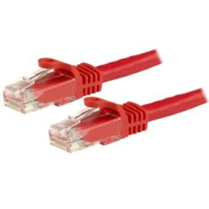 カテゴリ6(CAT6)LANケーブル/3m/レッド/ツメ折れ防止機構