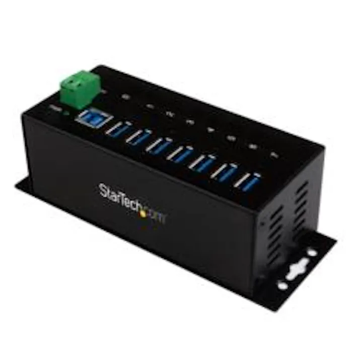 USBハブ/USB 3.0/USB-A - 7x USB-A/産業用メタル筐体/DIN・壁面