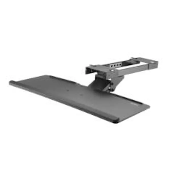 キーボードトレイ/スライド式/670x255mm/リストレスト/耐荷重2kg