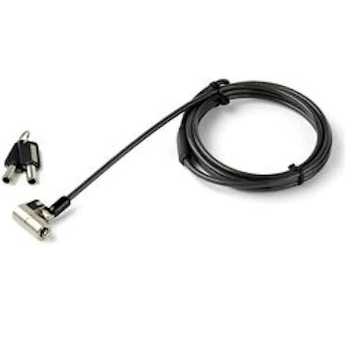 ノートPC用ロック/2m/シリンダー錠/K Nano Wedgeスロット対応