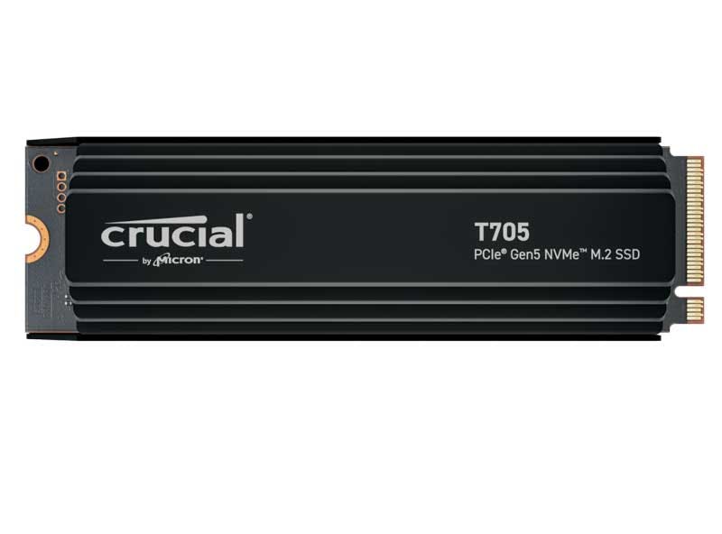 Crucial T705 1TB PCIe Gen5 NVMe M.2 SSD with heatsink 目安在庫=△ 外付けドライブ・ストレージ Crucial T705 1TB PCIe Gen5 NVMe M.2 SSD with heatsink 目安在庫=△ 外付けドライブ・ストレージ