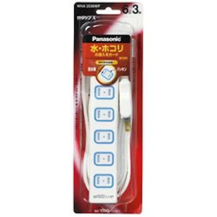 ザ・タップX(6コ口)(3m)(ホワイト) WHA2536WP