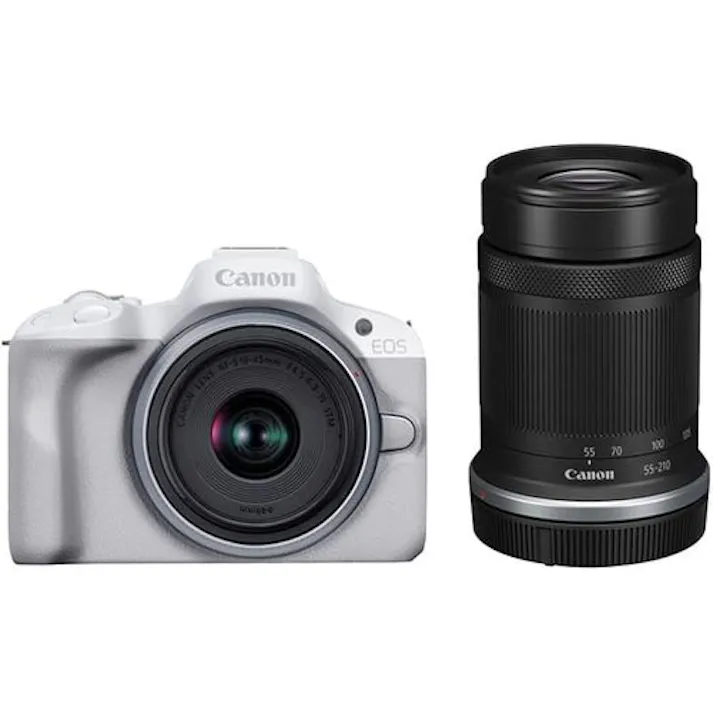 ミラーレスカメラ EOS R50 (ホワイト)・ダブルズームキット 目安在庫=△