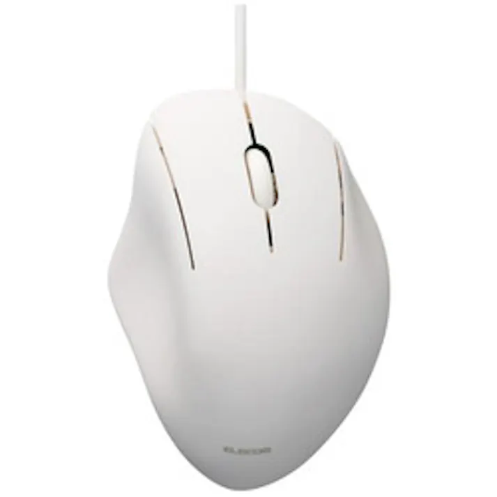 マウス/SHELLPHA/有線/3ボタン/Sサイズ/抗菌仕様/静音設計/ホワイト