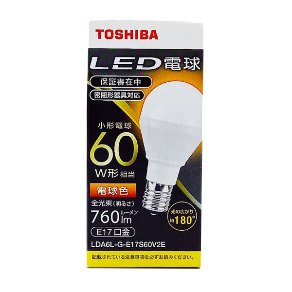 LED電球 一般電球形 A形E17 広配光180度 60W形相当 電球色 照明・ライト LED電球 一般電球形 A形E17 広配光180度 60W形相当 電球色 照明・ライト
