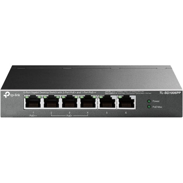 6ポートギガビットデスクトップスイッチ(PoE+3ポート & PoE++1ポート搭載 目安在庫=△ ネットワーク機器 6ポートギガビットデスクトップスイッチ(PoE+3ポート & PoE++1ポート搭載 目安在庫=△ ネットワーク機器