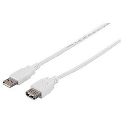 USB2.0延長ケーブル (A to A) 3m ホワイト BSUAA230WH 目安在庫=○ パソコン・周辺機器 USB2.0延長ケーブル (A to A) 3m ホワイト BSUAA230WH 目安在庫=○ パソコン・周辺機器
