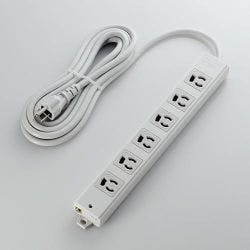 延長コード 電源タップ 3m 3ピン 6個口 マグネット 抜け止め EU RoHS指令準 目安在庫=○ 電源ケーブル・延長コード 延長コード 電源タップ 3m 3ピン 6個口 マグネット 抜け止め EU RoHS指令準 目安在庫=○ 電源ケーブル・延長コード