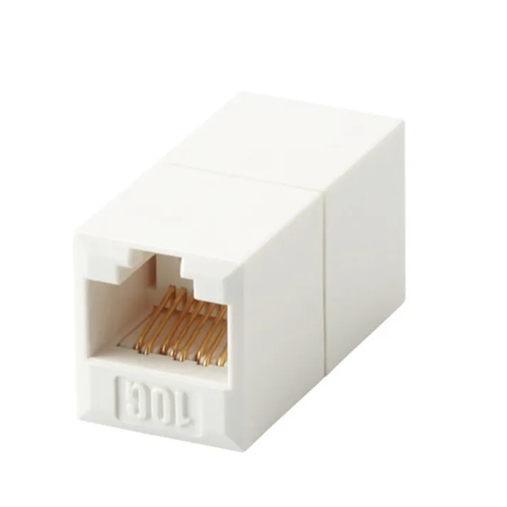 CAT6A対応 コンパクトRJ45延長コネクタ LD-RJ45JJ6AY2 目安在庫=○
