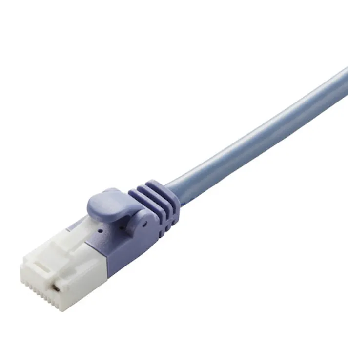 EU RoHS CAT5E 爪折れ防止 LANケーブル 20m 簡易パッケージ(ブルー)