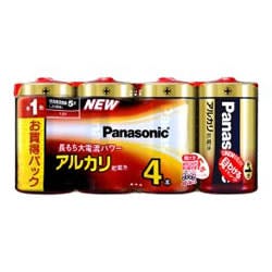 アルカリ乾電池 単1形4本パック LR20XJ/4SW 目安在庫=△ テレビ・AV機器 アルカリ乾電池 単1形4本パック LR20XJ/4SW 目安在庫=△ テレビ・AV機器