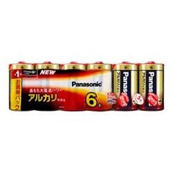アルカリ乾電池 単1形6本パック LR20XJ/6SW 目安在庫=△ テレビ・AV機器 アルカリ乾電池 単1形6本パック LR20XJ/6SW 目安在庫=△ テレビ・AV機器