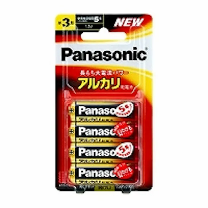 単3形アルカリ乾電池 4本パック LR6XJ/4B 目安在庫=△