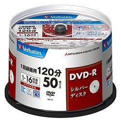 DVD-R(Video with CPRM) 1回録画 120分 1-16倍速 スピンドル 50P