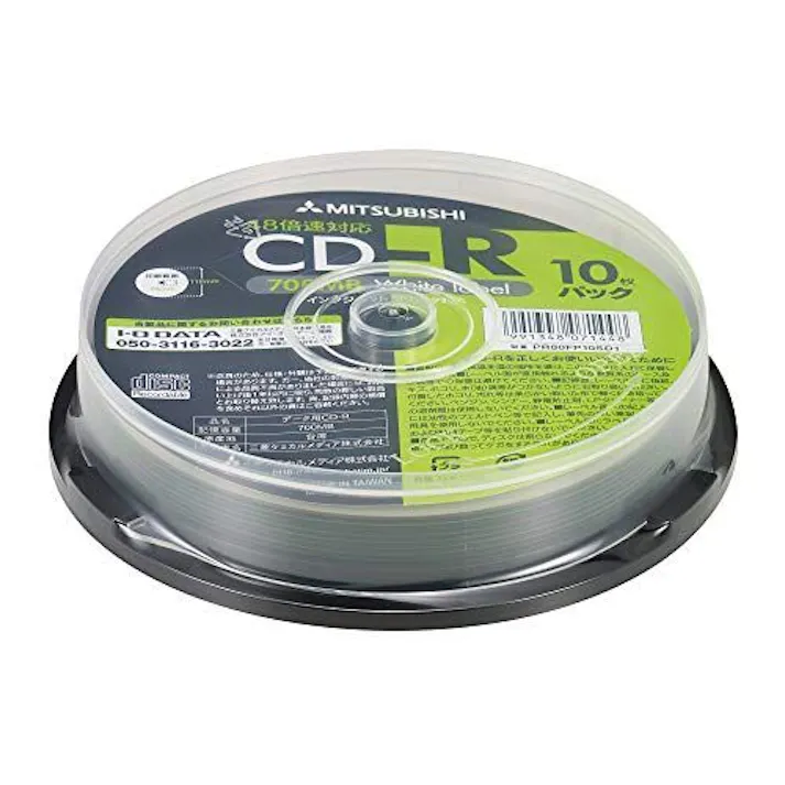 CD-R (Data) 1回記録用 700MB 48倍速 10枚スピンドルケース10P インクジェ 目安在庫=△