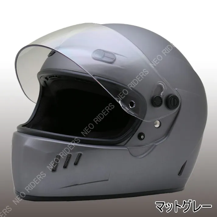 ネオライダース バイク ヘルメット GTX マットグレー Lサイズ ばいくへるめっと ばいく へるめっと バイクへるめっと ばいくヘルメット