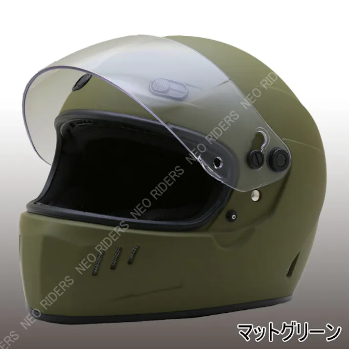 ネオライダース バイク ヘルメット GTX マットグリーン XLサイズ ばいくへるめっと ばいく へるめっと バイクへるめっと ばいくヘルメット