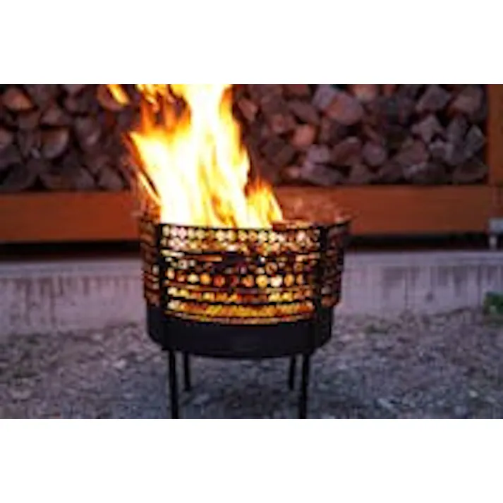 FUTURE FOX 組立式 ナバホ柄焚き火台 焚火台 焚き火台 おしゃれ コンパクト 収納袋付き