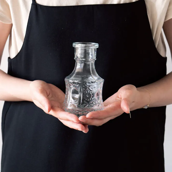 ヘッズ 雑貨-フラワーベース 直径80(45)×H135mm 9個 HEADS GLS-FB10