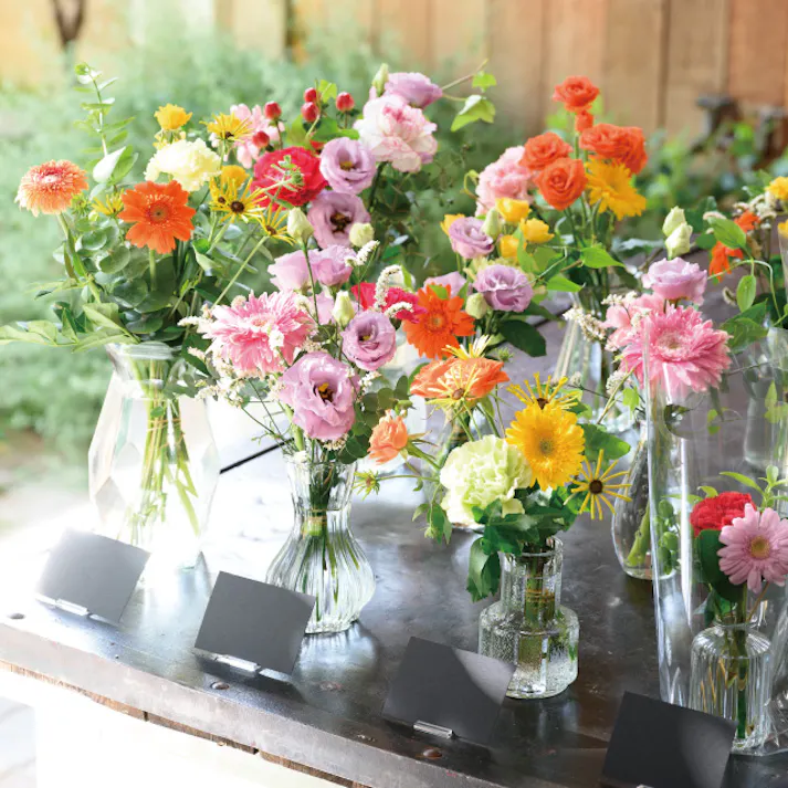 ヘッズ 雑貨-フラワーベース 直径80(45)×H135mm 9個 HEADS GLS-FB10