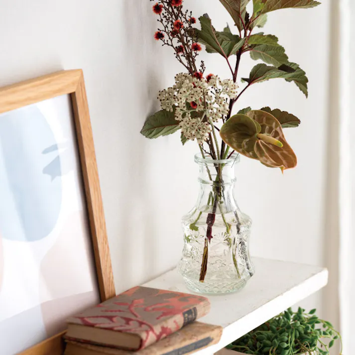 ヘッズ 雑貨-フラワーベース 直径80(45)×H135mm 9個 HEADS GLS-FB10