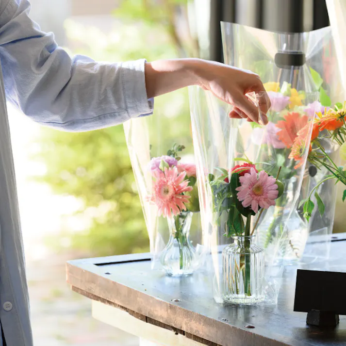 ヘッズ 雑貨-フラワーベース 直径80(48)×H120mm 9個 HEADS GLS-FB11