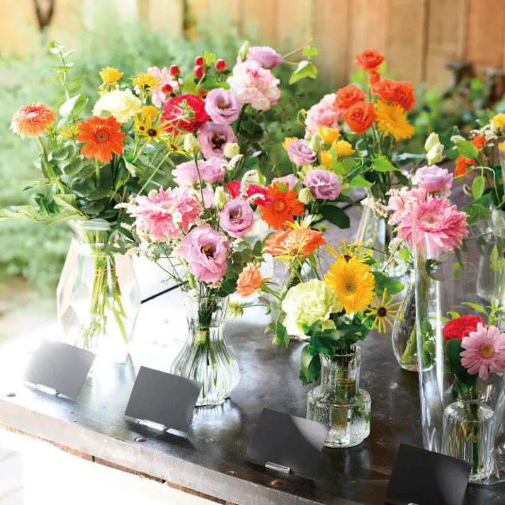 ヘッズ 雑貨-フラワーベース 直径80(68)×H110mm 9個 HEADS GLS-FB17