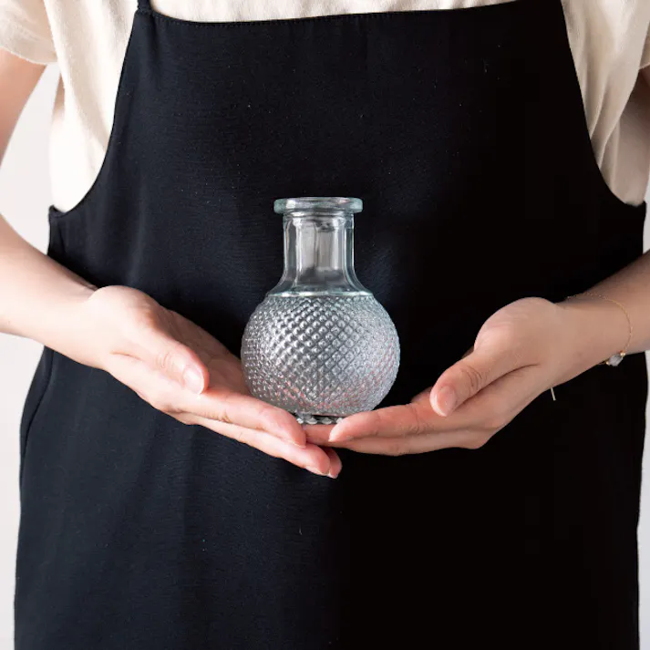 ヘッズ 雑貨-フラワーベース 直径80(45)×H120mm 9個 HEADS GLS-FB6