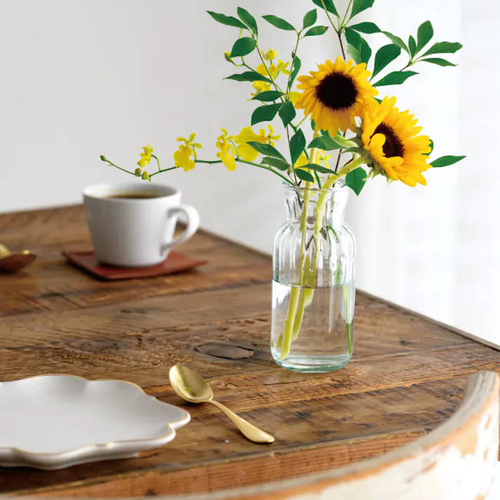 ヘッズ 雑貨-フラワーベース 直径60(50)×H140mm 9個 HEADS GLS-FB7