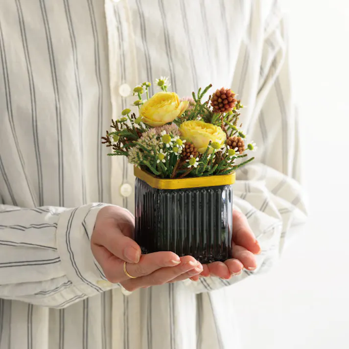 ヘッズ 雑貨-フラワーベース W75×D75×H75mm 6個 HEADS GLS-FPO6