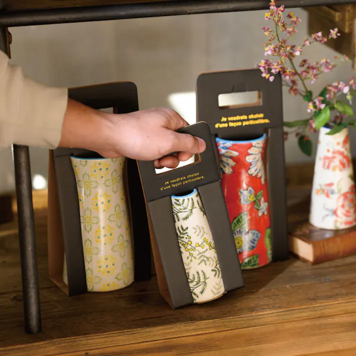 ヘッズ 雑貨-フラワーベース 直径95(75)×H180mm 2個 HEADS HNP-FB32