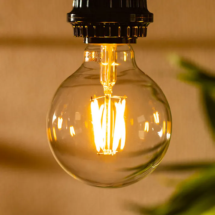 LED電球 E26 30形相当 エジソン電球 ボール形 濃い電球色2100K BD-0426G80