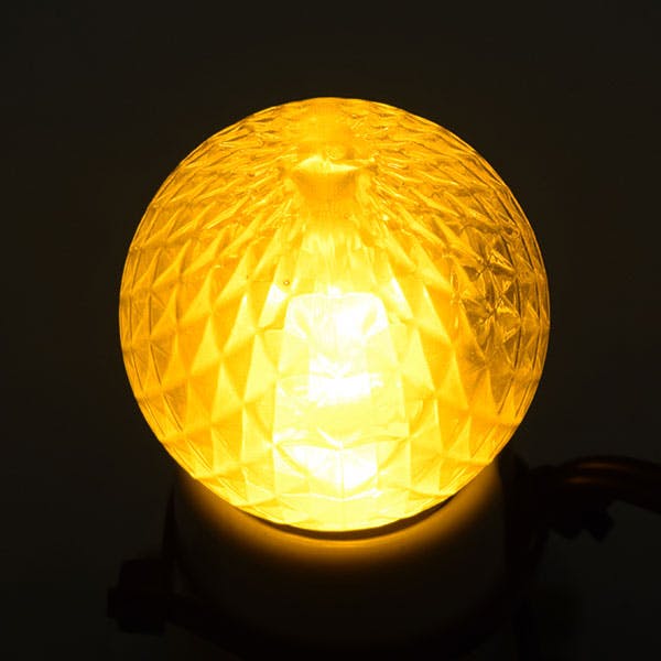 LED装飾電球 E26 キラキラ君 サイン球 黄色 1900K 防塵 防水仕様 IP65
