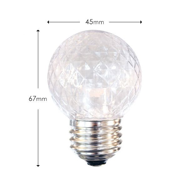 LED装飾電球 E26 キラキラ君 サイン球 黄色 1900K 防塵 防水仕様 IP65