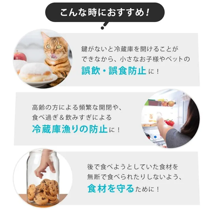 鍵付き 冷蔵庫 1ドア 静音 48L 小型 コンパクト 右開き 霜取り不要 Sunruck SR-R4805KEYW ホワイト