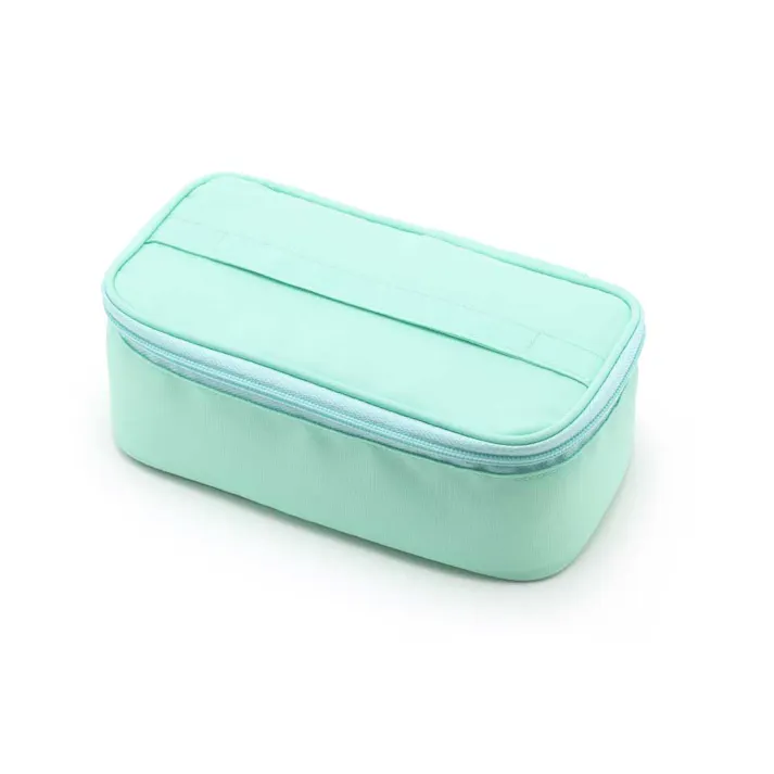 ジェルクール フィット スクエア ケース ドリップパッド付き 三好製作所 GEL-COOL FIT square case【ジェルクール ケース 保冷 ランチグッズ】 ミントグリーン