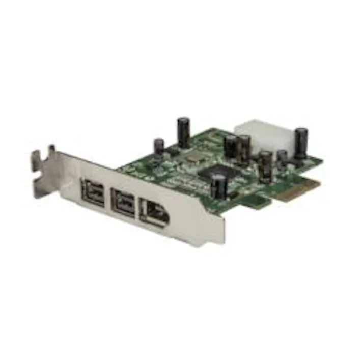 FireWire増設カード/PCIe - 2x IEEE 1394b+1x 1394a/ロープロ