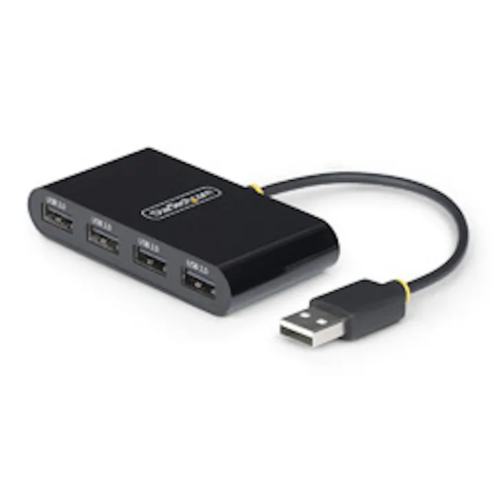 USBハブ/USB 2.0/USB-A - 4xUSB-A/480Mbps/バスパワー/ブラック