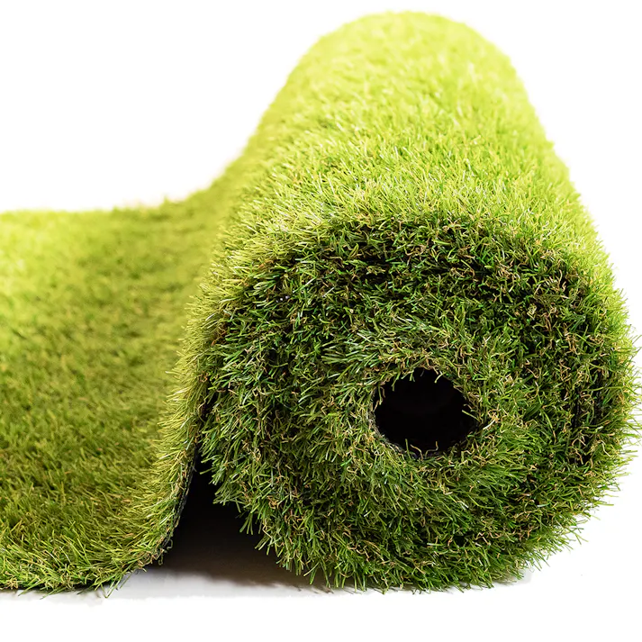 グッドライフウッド 人工芝ロール 3m×6m 芝丈30mm 固定ピン44本付 リアル人工芝生 つや消し加工 4種類芝編み込み 耐UV仕様 2レイヤー構造 滑り止め 庭 ベランダ 簡単設置 水捌け マット カット可能