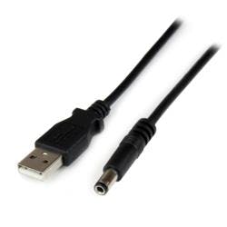 USBケーブル/A - 5V DCプラグ/1m/タイプNコネクター/ブラック パソコン・周辺機器 USBケーブル/A - 5V DCプラグ/1m/タイプNコネクター/ブラック パソコン・周辺機器