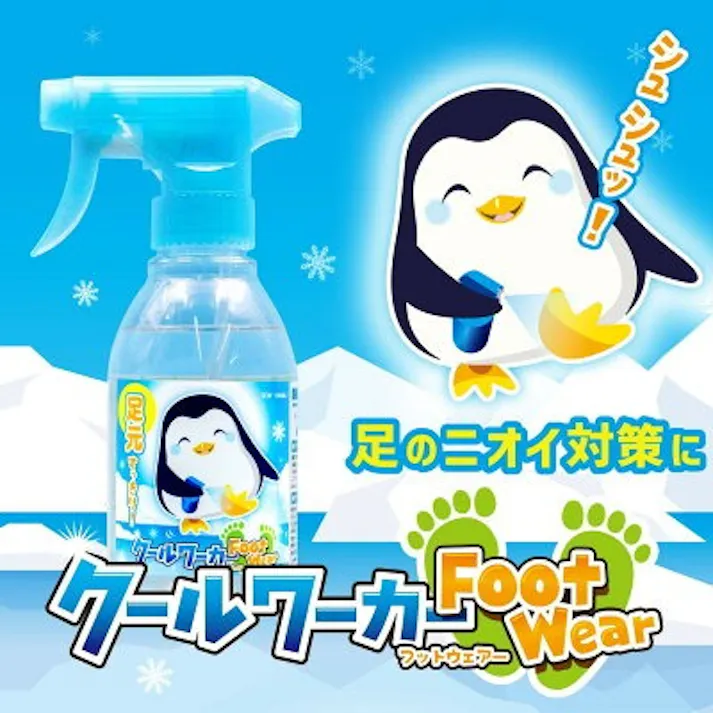 東神電気 冷感持続スプレー クールワーカー FootWear 180ml 足のニオイ対策に!柿タンニンの消臭効果 TCW-180MLF 4580519170723