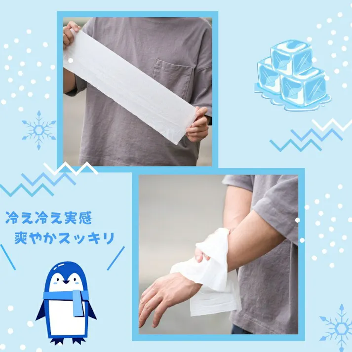 東神電気 ロングボディシート ブラック クールワーカー 厚手不繊布シート プロ仕様猛暑・熱中症対策 BLACK 70cm×13cm/枚(90枚入) TCW-BSB90 4580519170693