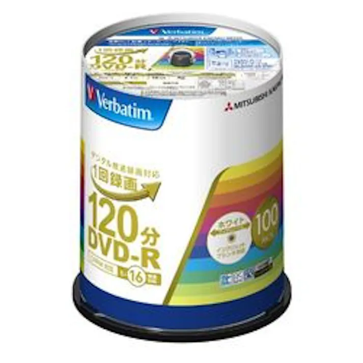 DVD-R(Video) 1回録画 120分 1-16倍速 スピンドルケース 100P 目安在庫=△