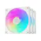 FD14 ARGB WH-3 IN 1/140mm ARGBケースファン 3個入りパック/ブラック/デイ