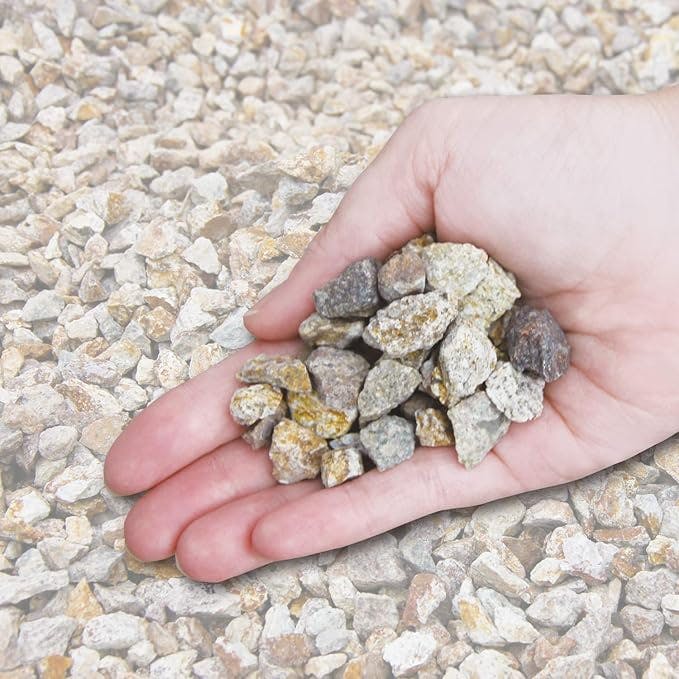 値下げ　砂利　防犯　庭石　カラー砂利 10%増量中】お庭用の防犯対策 天然砂利 【防犯砂利 22kg】 【5mm