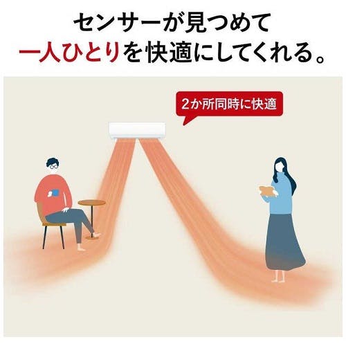 エアコン 本体のみ (霧ヶ峰) おもに8畳用 (冷房：7～10畳/暖房：6～8畳