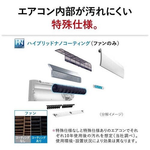 エアコン 本体のみ (霧ヶ峰) おもに12畳用 (冷房：10～15畳/暖房