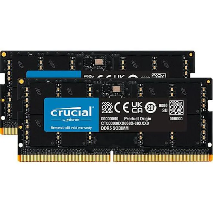 Crucial 96GB Kit(2x48GB)DDR5-5600 SODIMM CL46(16Gbit) 目安在庫=○